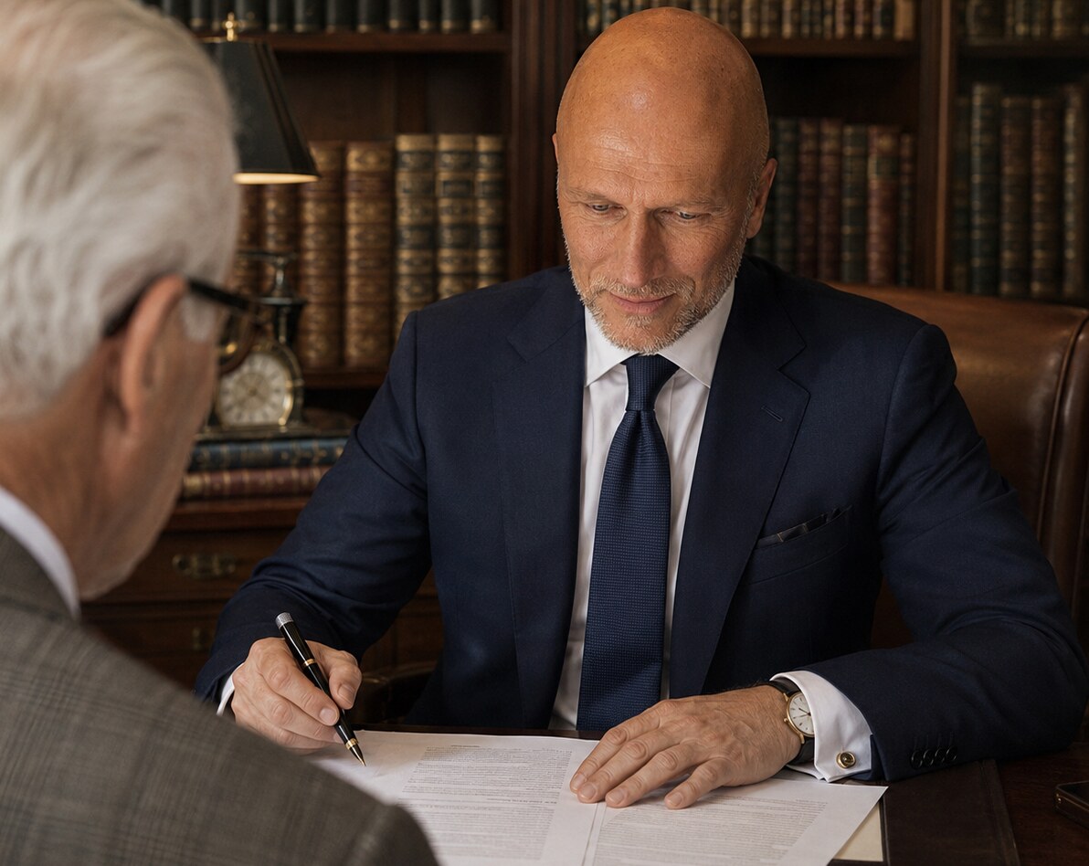 A confidential advisory conversation about family continuity and stewardship