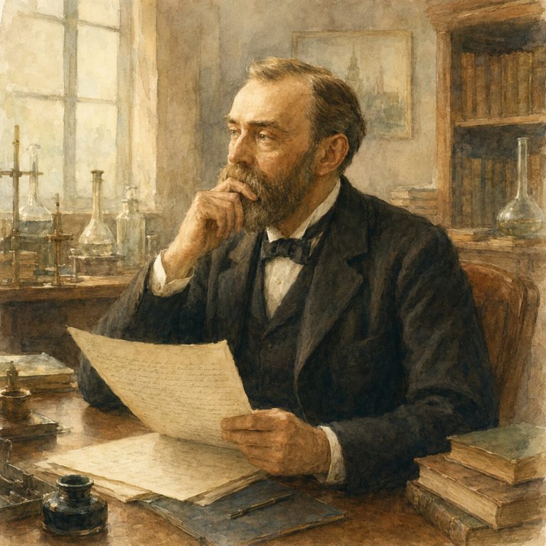 Editorial illustration for Alfred Nobel: Designing the Meaning of a Fortune
