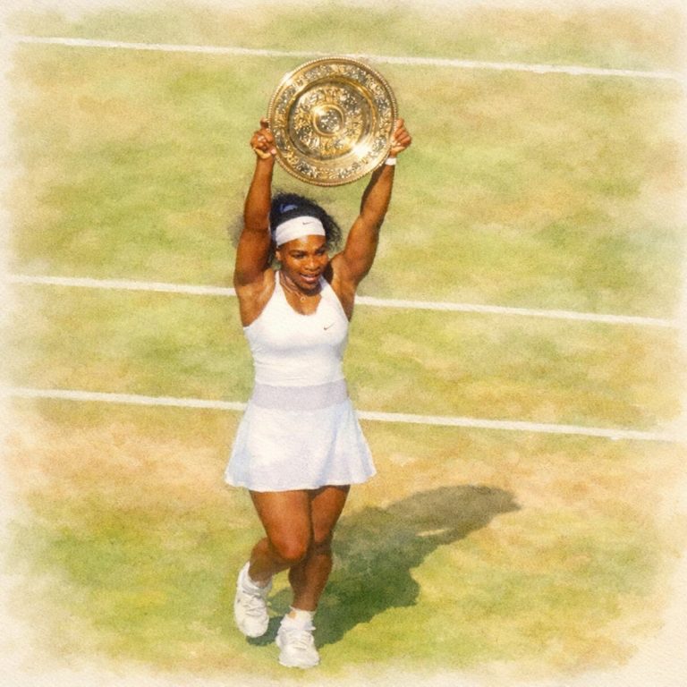 Editorial illustration for Serena Williams: Building the Second Career Before the First Was Over